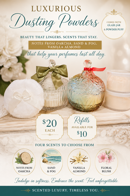 Luxurious dusting powder